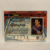 #2 Randy Moller New York Rangers 1991-92 Topps Stadium Club Hockey Card LK