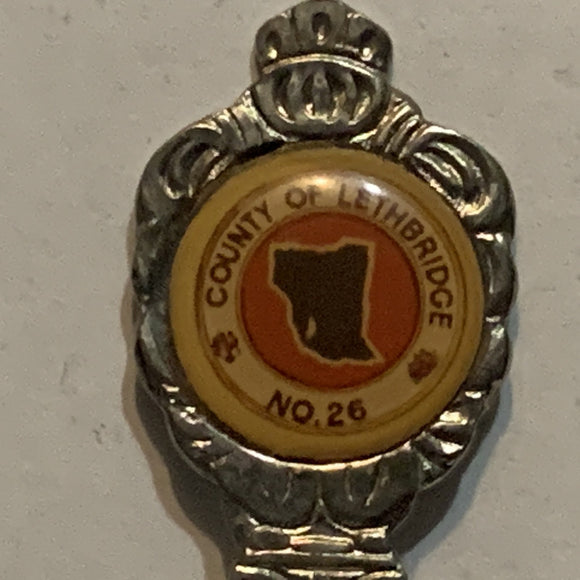 County of Lethbridge #26 Alberta Collectable Souvenir Spoon BC