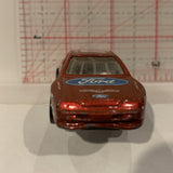 Red #11 Ford Racer ©1992 Hot Wheels Diecast Car GB