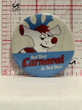 Red Deer Carnaval de Red Deer Mascot Button Pinback