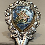 Arguith Saskatchewan Prairie Lily Collectable Souvenir Spoon BC