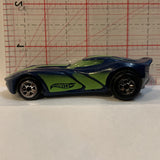 Blue  Mcdonalds Stock Racer ©2015 Hot Wheels AE
