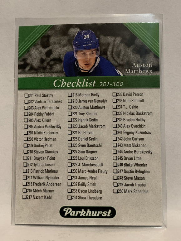 # 278 Marcus Sorensen Rookie San Jose Sharks 2017-18 Parkhurst Hockey Card