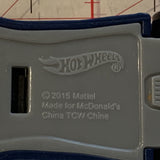 Blue  Mcdonalds Stock Racer ©2015 Hot Wheels AE