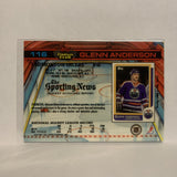 #116 Glenn Anderson Edmonton Oilers 1991-92 Topps Stadium Club Hockey Card LK