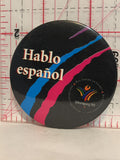 Hablo Espanol Winnipeg '99 Pan American Games Button Pinback