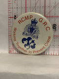 RCMP GRC Working Together to Prevent Crime Button Pinback