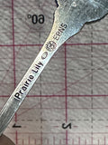Saskatchewan Crest Emblem Prairie Lily Silver Plated  Souvenir Spoon