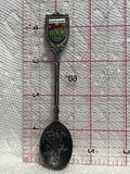 Saskatchewan Crest Emblem Prairie Lily Silver Plated  Souvenir Spoon