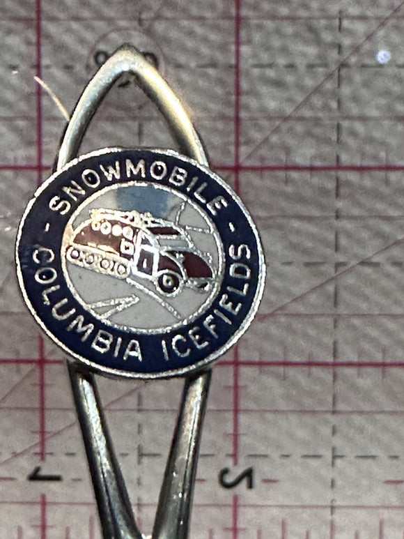 Snomobile Columbia Icefields Alberta  Souvenir Spoon