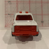 White Fire Dept Utlity Truck ©1974 Hot Wheels Diecast Car GB