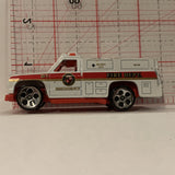 White Fire Dept Utlity Truck ©1974 Hot Wheels Diecast Car GB