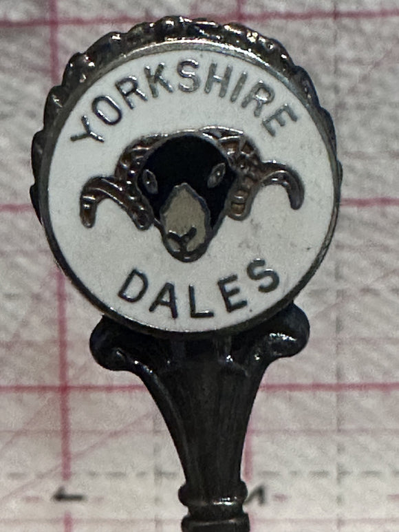 Yorkshire Dales Sheep Ram England  Silver Plated  Souvenir Spoon