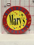 Mary's Birthday Button Pinback