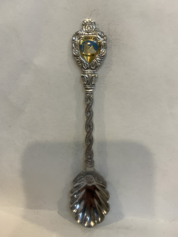 Banff Canada Alberta Wild Rose Souvenir Spoon
