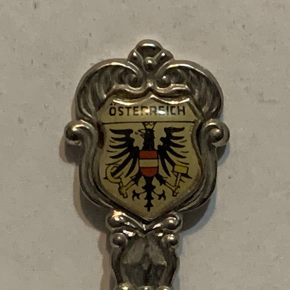 Osterreich Austria Crest Emblem Collectable Souvenir Spoon BD
