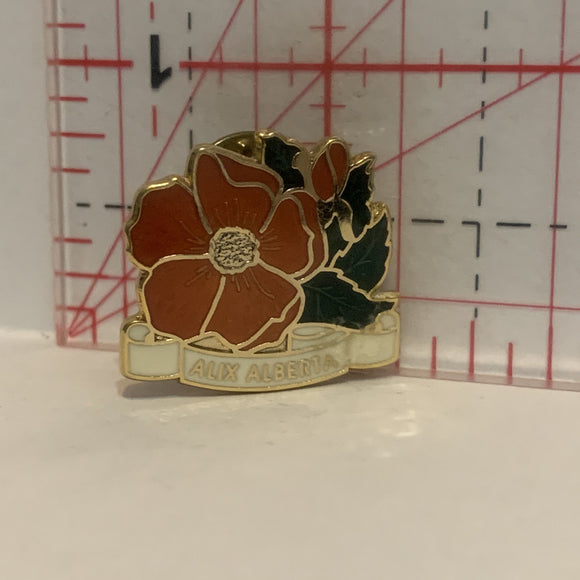 Alix Alberta Wild Rose Lapel Hat Pin
