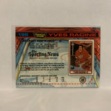#198 Yves Racine Detroit Red Wings 1991-92 Topps Stadium Club Hockey Card LL