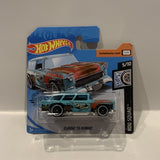 Blue Classic '55 Nomad 5/10 Rod Squad 2019 FYC14 183/250 Hot Wheels Short Card
