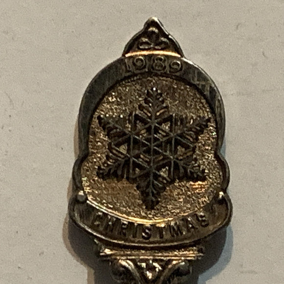 1989 Christmas Snowflake Collectable Souvenir Spoon BD