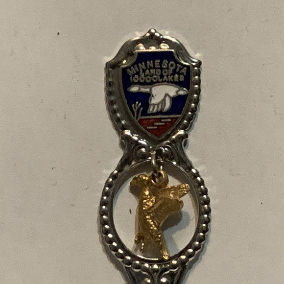 Minnesota Land of 10 000 Lakes Duck Collectable Souvenir Spoon BD
