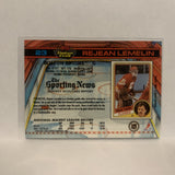 #23 Rejean Lemelin Boston Bruins 1991-92 Topps Stadium Club Hockey Card LM