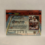 #20 Patrick Flatley New York Islanders 1991-92 Topps Stadium Club Hockey Card LM
