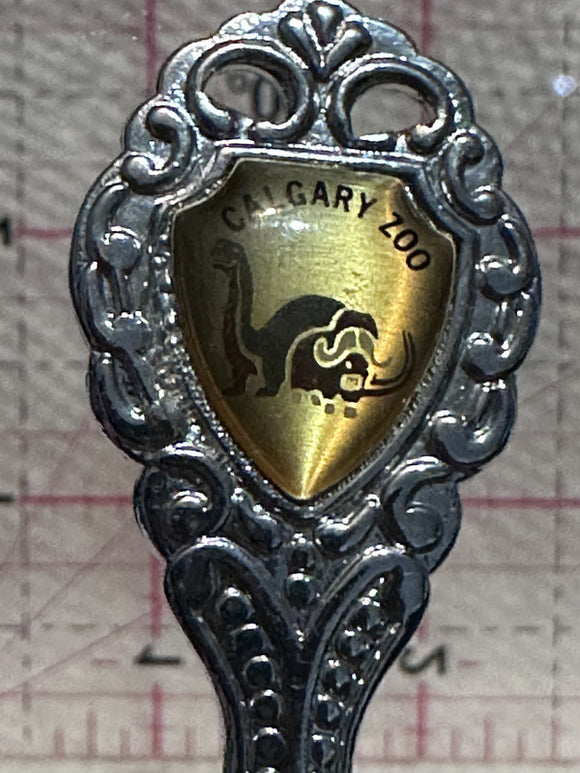 Calgary Zoo Dinosaur Musk Ox Alberta  Souvenir Spoon