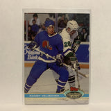 #27 Randy Velischek Quebec Nordiques 1991-92 Topps Stadium Club Hockey Card LM