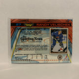#27 Randy Velischek Quebec Nordiques 1991-92 Topps Stadium Club Hockey Card LM