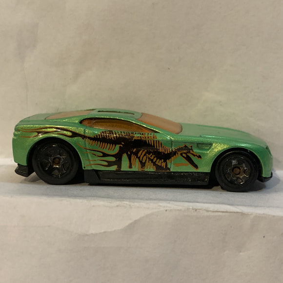 Green Dino Torque Screw ©2004 Hot Wheels AD