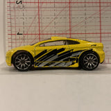 Yellow Asphalt Assault ©2003 Hot Wheels Diecast Car GD