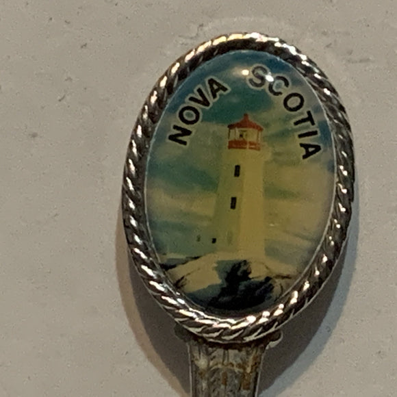 Nova Scotia Lighthouse Atlantic Canada Collectable Souvenir Spoon BE