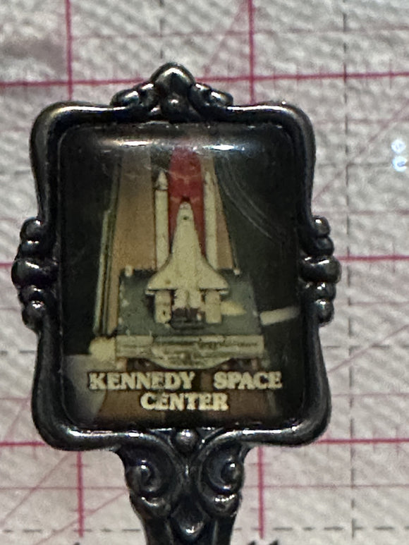 Kennedy Space Center Florida Silver Plated  Souvenir Spoon