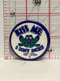 Kiss Me I Don't Smoke Mascot Canadian Cancer Society Button Pinback