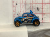 Blue Volkswagen Beetle 1983  Hot Wheels Loose Diecast Car