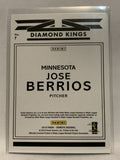 # 7 Jose Berrios Diamond Kings Minnesota Twins 2019 Donruss Baseball Card