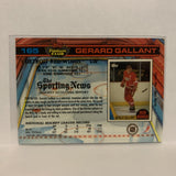 #165 Gerard Gallant Detroit Red Wings 1991-92 Topps Stadium Club Hockey Card LO