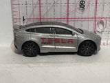 Grey Tesla Model X DTX01 L12 2016 Hot Wheels Diecast Car
