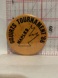 Squirts Tourament '86 Maples Button Pinback