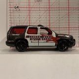 Black White '07 Chevy Tahoe Highway Patrol Hot Wheels Diecast Car GE