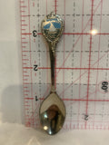 Golden BC Native Maple Leaf Canada Souvenir Spoon