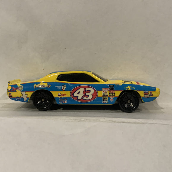 Yellow Blue Cheerios '74 Dodge Charger Hot Wheels Diecast Car GE
