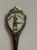 Peace River Alta Alberta Mascot Souvenir Spoon