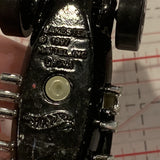 Black White Skunk Racing Lakester ©1997 Hot Wheels Diecast Car GE