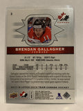 # 3 Brendan Gallagher Team Canada 2017-18 Upper Deck Hockey Card