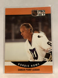 # 654 Gordie Howe Career Point Leader Hartford Whalers 1990-91 Proset Hockey Card