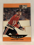 # 655 Stan Mikita Career Point Leader Chicago Blackhawks 1990-91 Proset Hockey Card