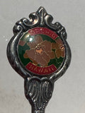 Orchid Flower Hawaii Knife Hanson & Berry Silverplated  Souvenir Spoon
