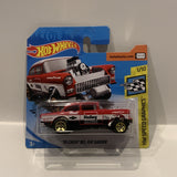 Red 55 Chevy Bel Air Gasser 1/10 HW Speed Graphics 2019 FYC97 204/250 Hot Wheels Short Card